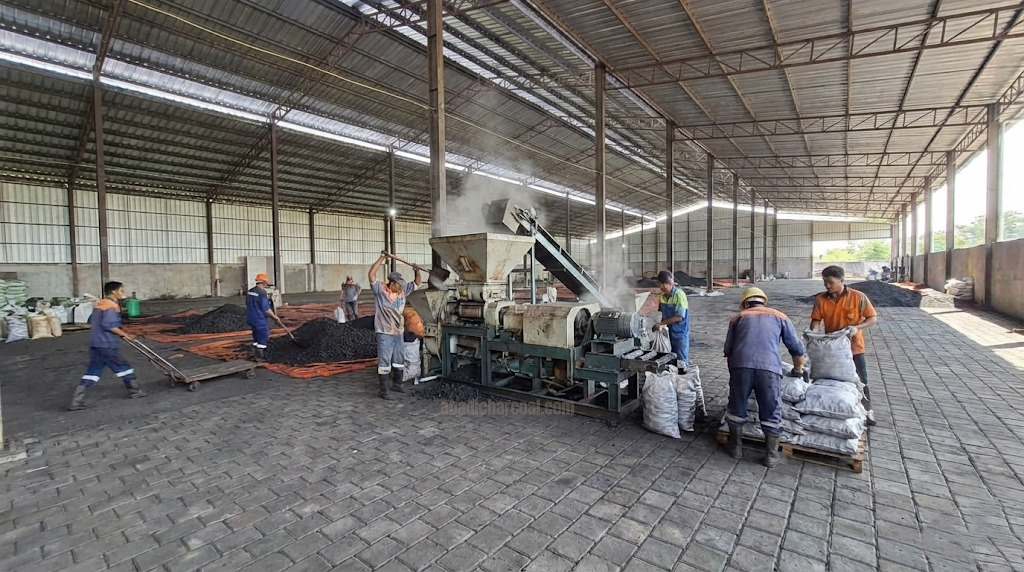 Briquettes Factory Indonesia by Abadi Charcoal, DANI Group!